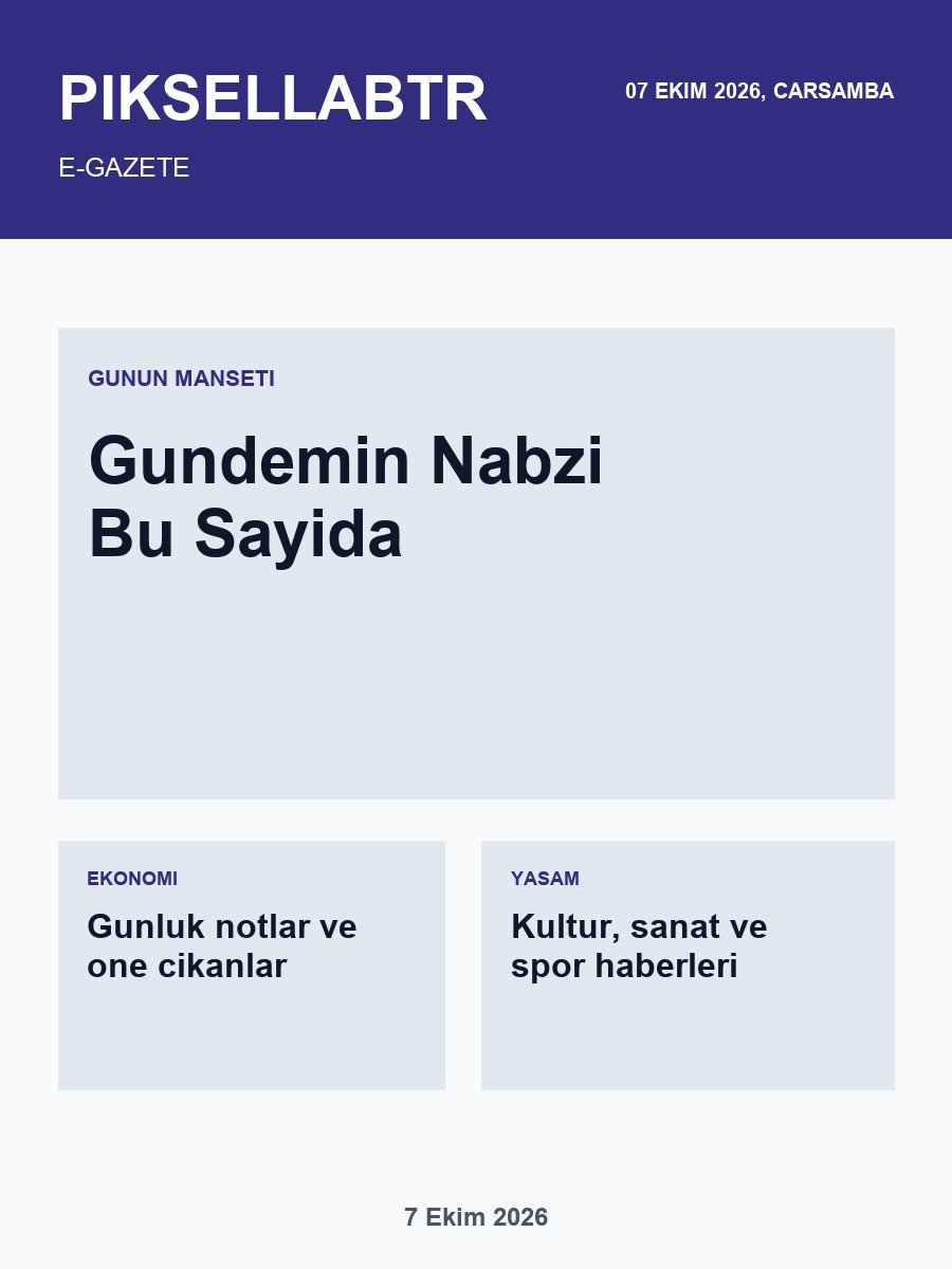 7 Ekim 2026 e-gazete kapağı